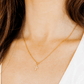 Necklace - Carly Cross Pearl Gold - LINNY CO WholesaleMetals