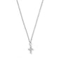 Necklace - Carly Cross Silver - LINNY CO WholesaleMetals