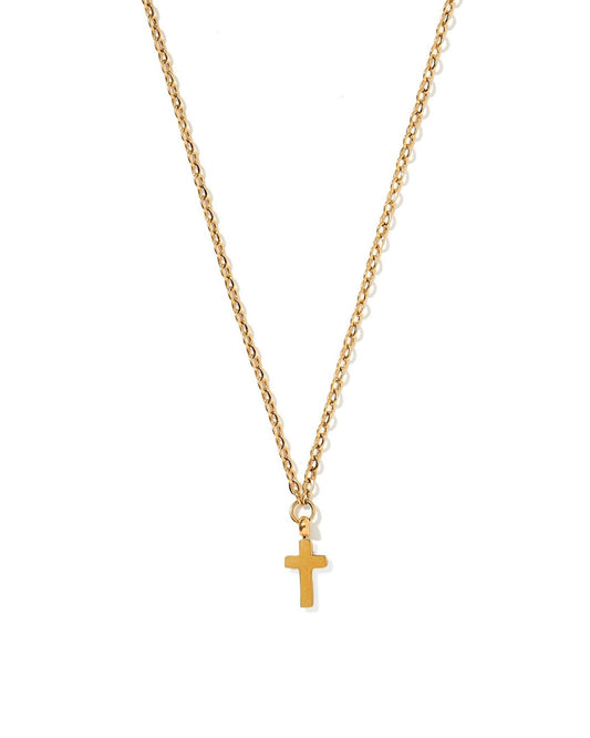 Necklace - Catherine Cross Gold - LINNY CO WholesaleNecklaces