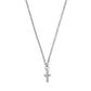 Necklace - Catherine Cross Silver - LINNY CO Wholesale