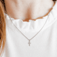 Necklace - Catherine Cross Silver - LINNY CO WholesaleNecklaces
