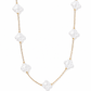 Necklace - Corrie Clover Pearl - LINNY CO WholesaleStuds