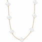 Necklace - Corrie Clover Pearl - LINNY CO WholesaleStuds