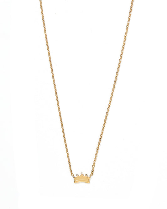Necklace - Crown Gold - LINNY CO Wholesale
