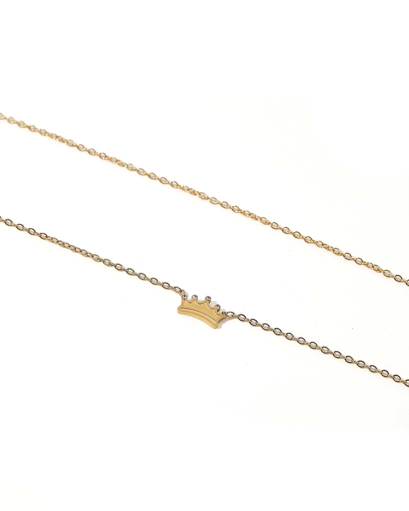 Necklace - Crown Gold - LINNY CO Wholesale