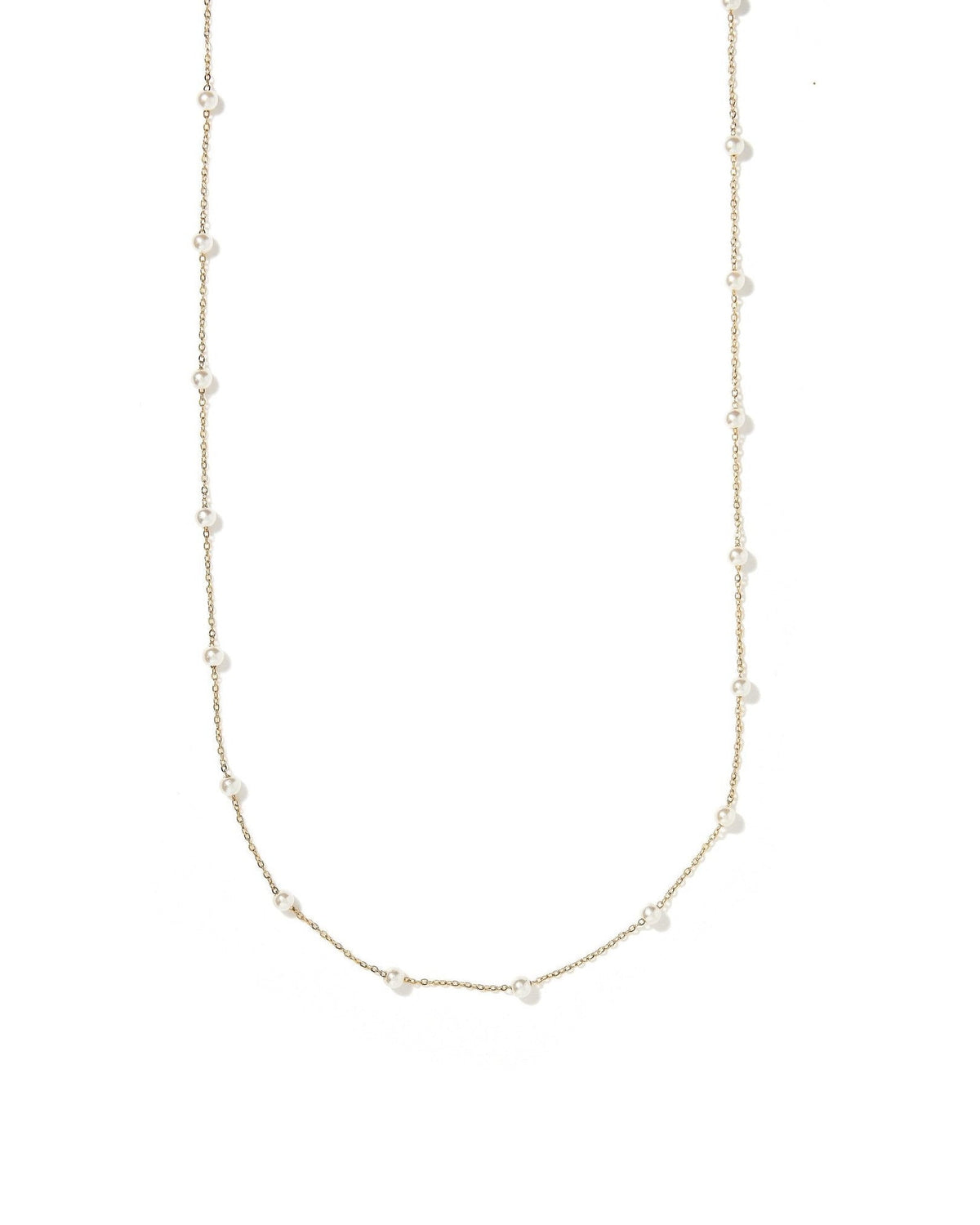 Necklace - Dabney Pearl Gold - LINNY CO WholesaleMetals
