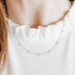 Necklace - Dabney Pearl Silver - LINNY CO Wholesale