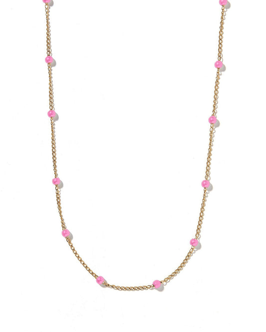 Necklace - Dabney Pink - LINNY CO WholesaleMetals