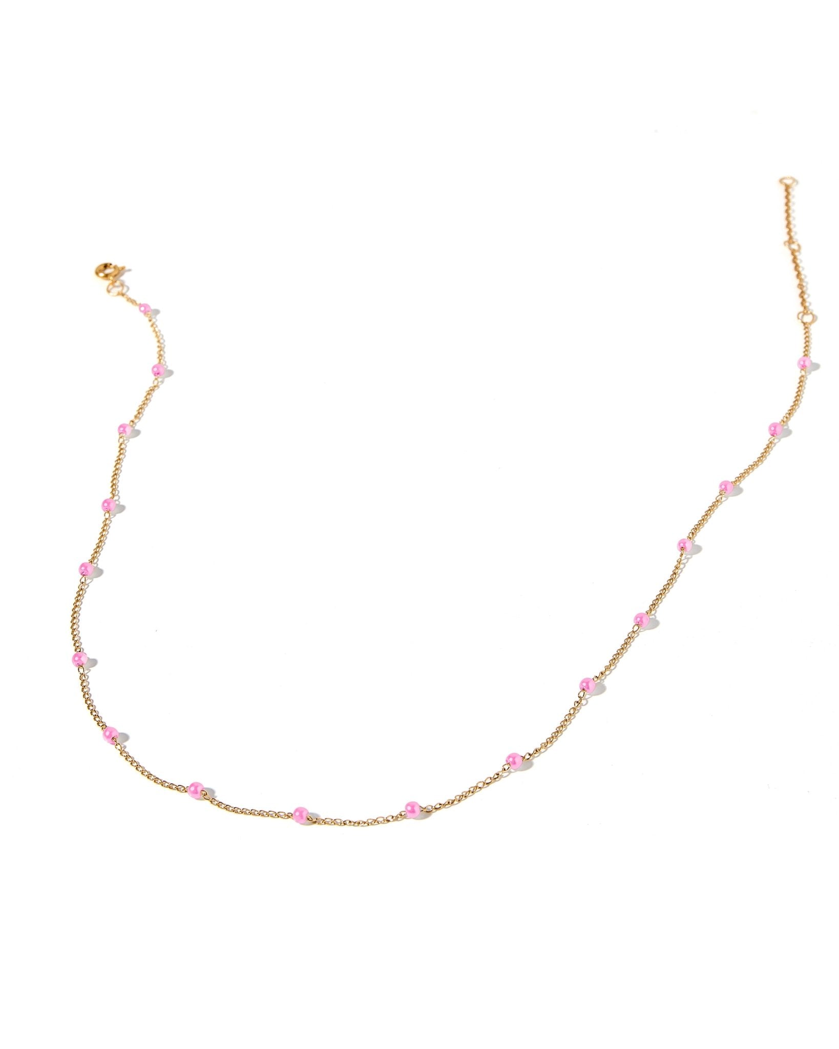 Necklace - Dabney Pink - LINNY CO WholesaleMetals