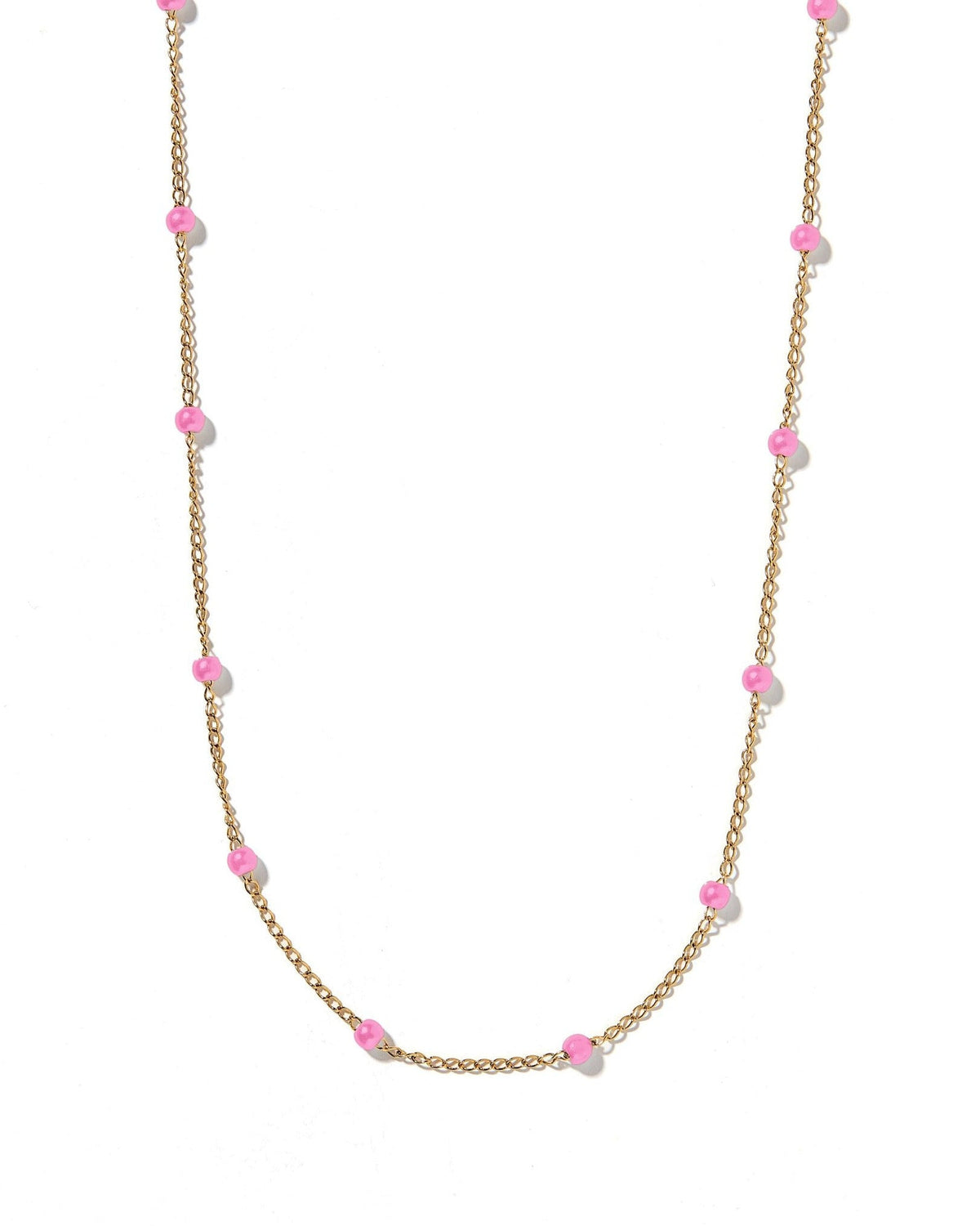 Necklace - Dabney Pink - LINNY CO WholesaleMetals