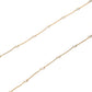 LINNY CO Dabney Pearl Gold necklace for kids & little girls — hypoallergenic, waterproof stainless steel, detail.