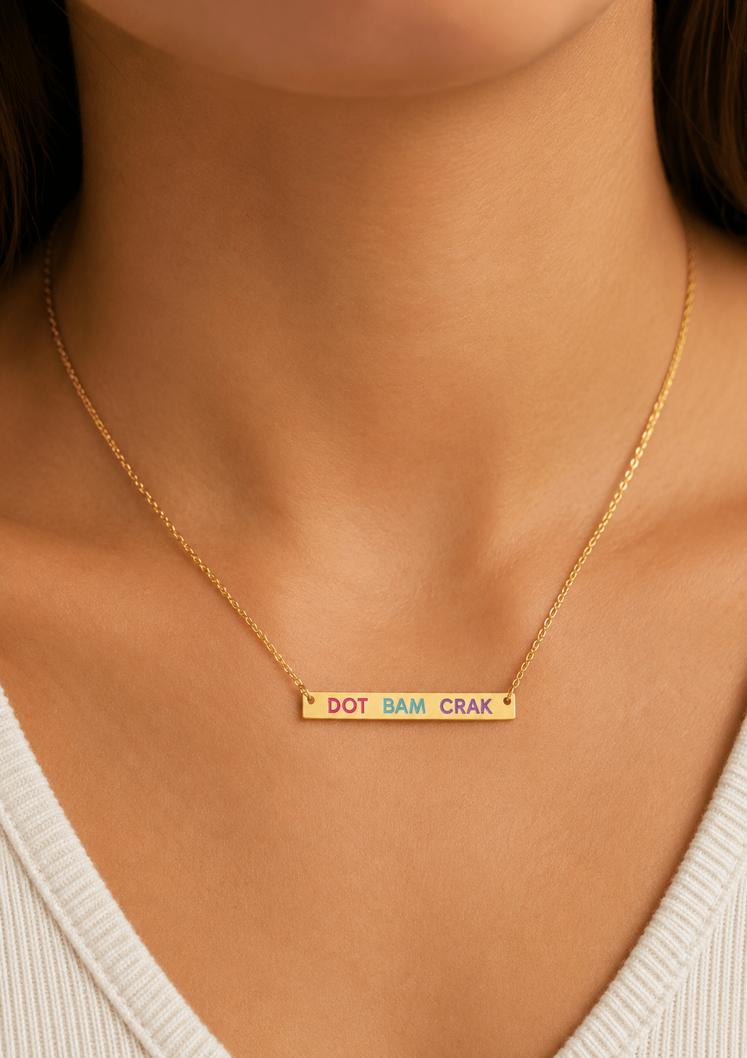 Necklace - Dot Bam Crak - LINNY CO Wholesale