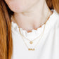 Necklace - Fleur - de - lis CZ Gold - LINNY CO Wholesalenecklaces
