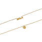 Necklace - Fleur - de - lis CZ Gold - LINNY CO Wholesalenecklaces