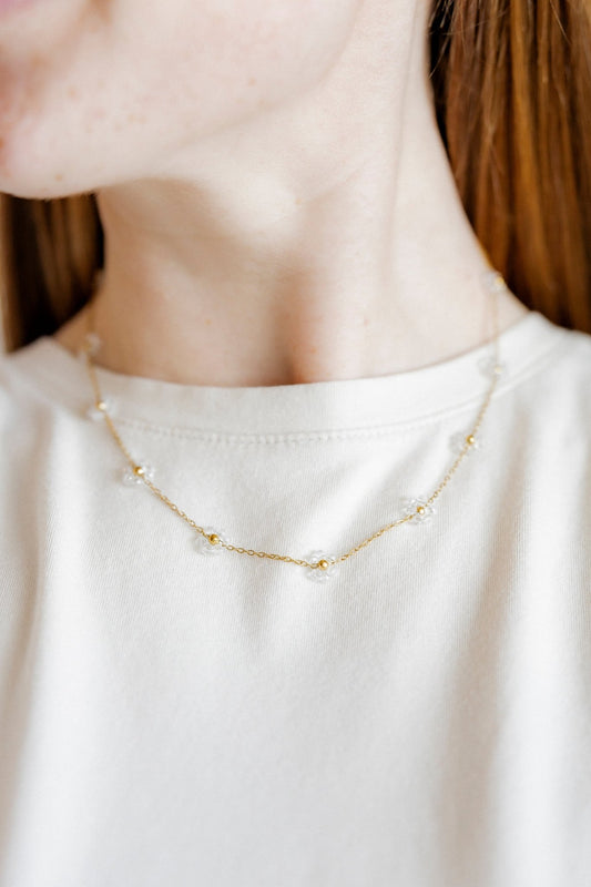 Necklace - Gracie Clear - LINNY CO Wholesale