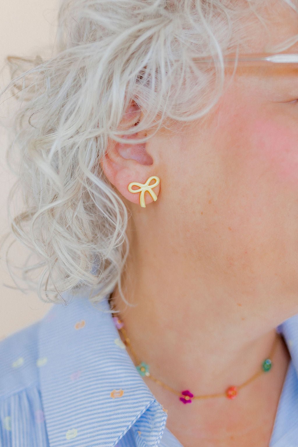 Necklace - Gracie Flower Multi Color - LINNY CO WholesaleMetals