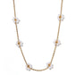 Necklace - Gracie Flower Pearl - LINNY CO WholesaleMetals