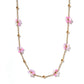 Necklace - Gracie Flower Pink Multi - LINNY CO WholesaleMetals