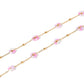 Necklace - Gracie Flower Pink Multi - LINNY CO WholesaleMetals