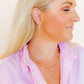 Necklace - Gracie Flower Pink Multi - LINNY CO WholesaleMetals