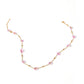Necklace - Gracie Flower Pink Multi - LINNY CO WholesaleMetals