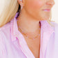 Necklace - Gracie Flower Pink Multi - LINNY CO WholesaleMetals