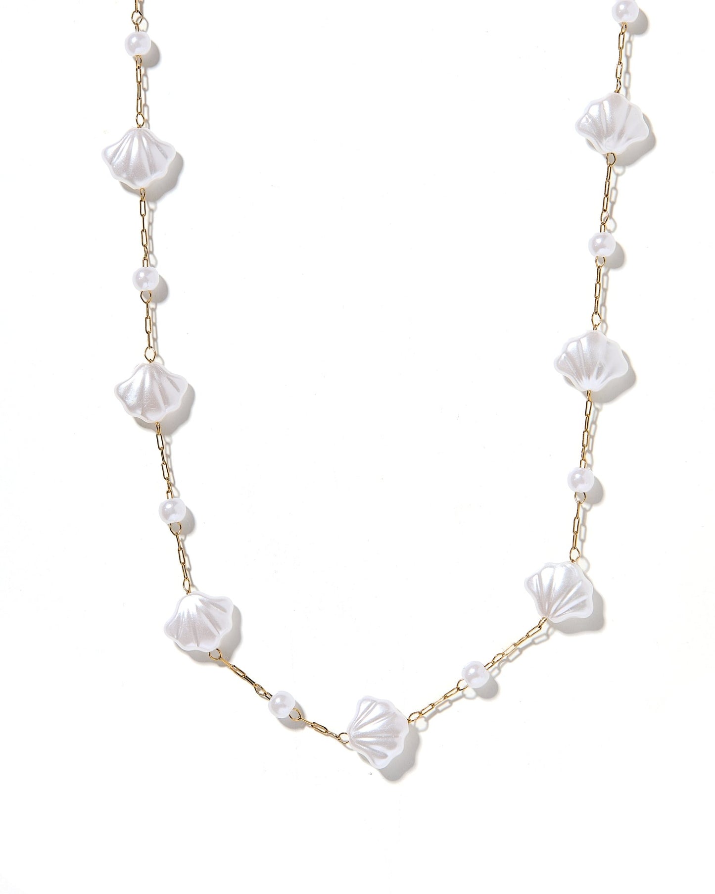 Necklace - Kai Seashell Pearl - LINNY CO WholesaleMetals