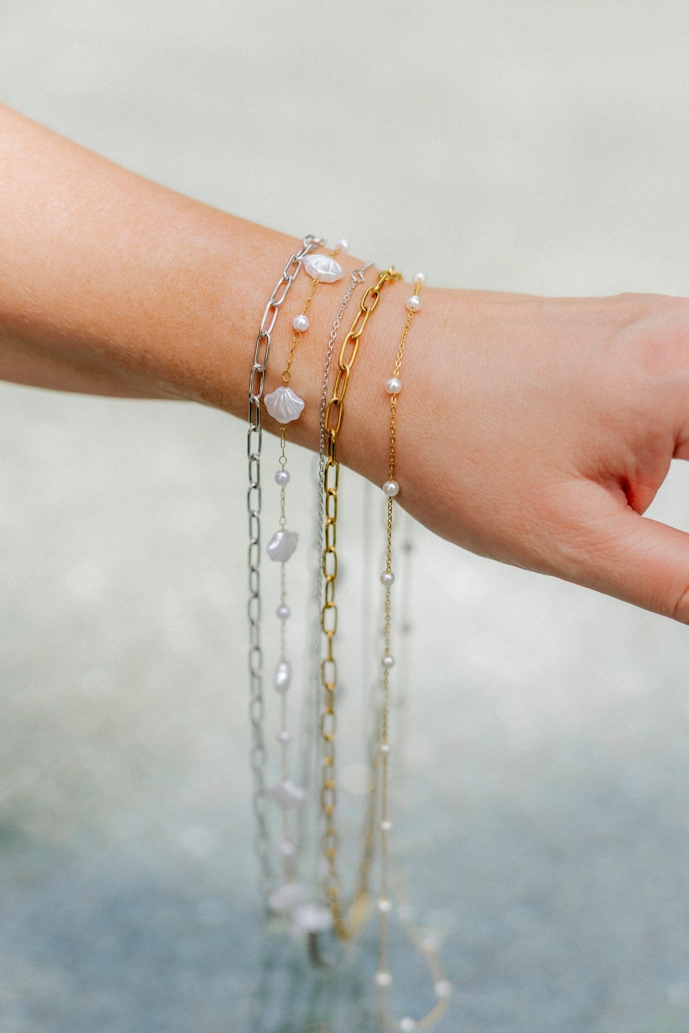 Necklace - Kai Seashell Pearl - LINNY CO WholesaleMetals