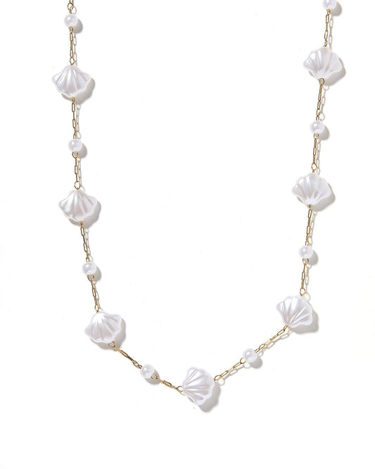Necklace - Kai Seashell Pearl - LINNY CO WholesaleMetals