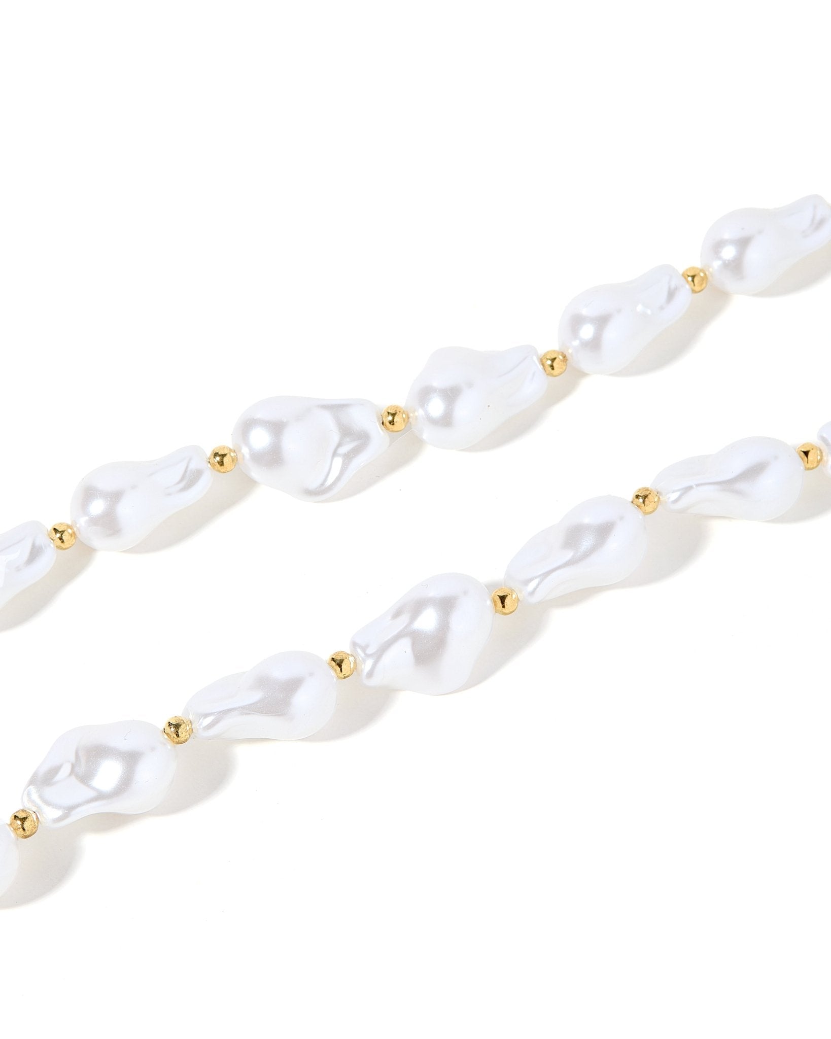 Necklace - Lana Pearl Gold - LINNY CO WholesaleMetals