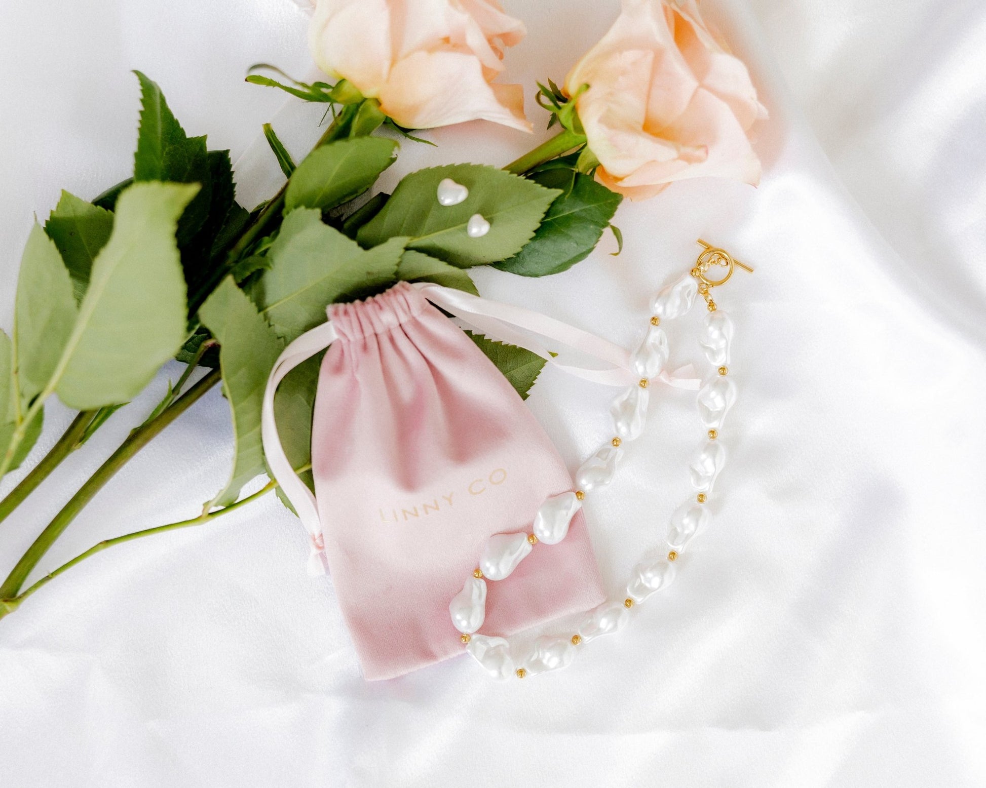 Necklace - Lana Pearl Gold - LINNY CO WholesaleMetals