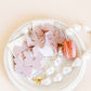 LINNY CO Lana Pearl Gold necklace for kids & little girls — hypoallergenic, waterproof stainless steel, flat-lay styling.