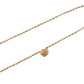 LINNY CO Marina Shell necklace for kids & little girls — hypoallergenic, waterproof stainless steel, detail.