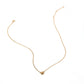 LINNY CO Marina Shell necklace for kids & little girls — hypoallergenic, waterproof stainless steel, detail.