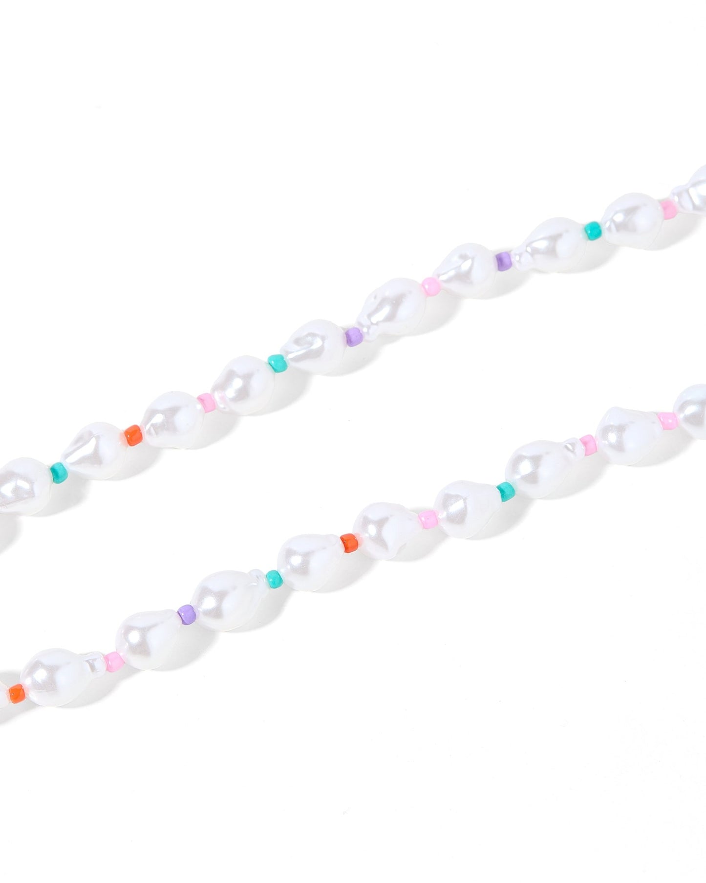 Necklace - Maris Pearl Multi Color - LINNY CO WholesaleMetals