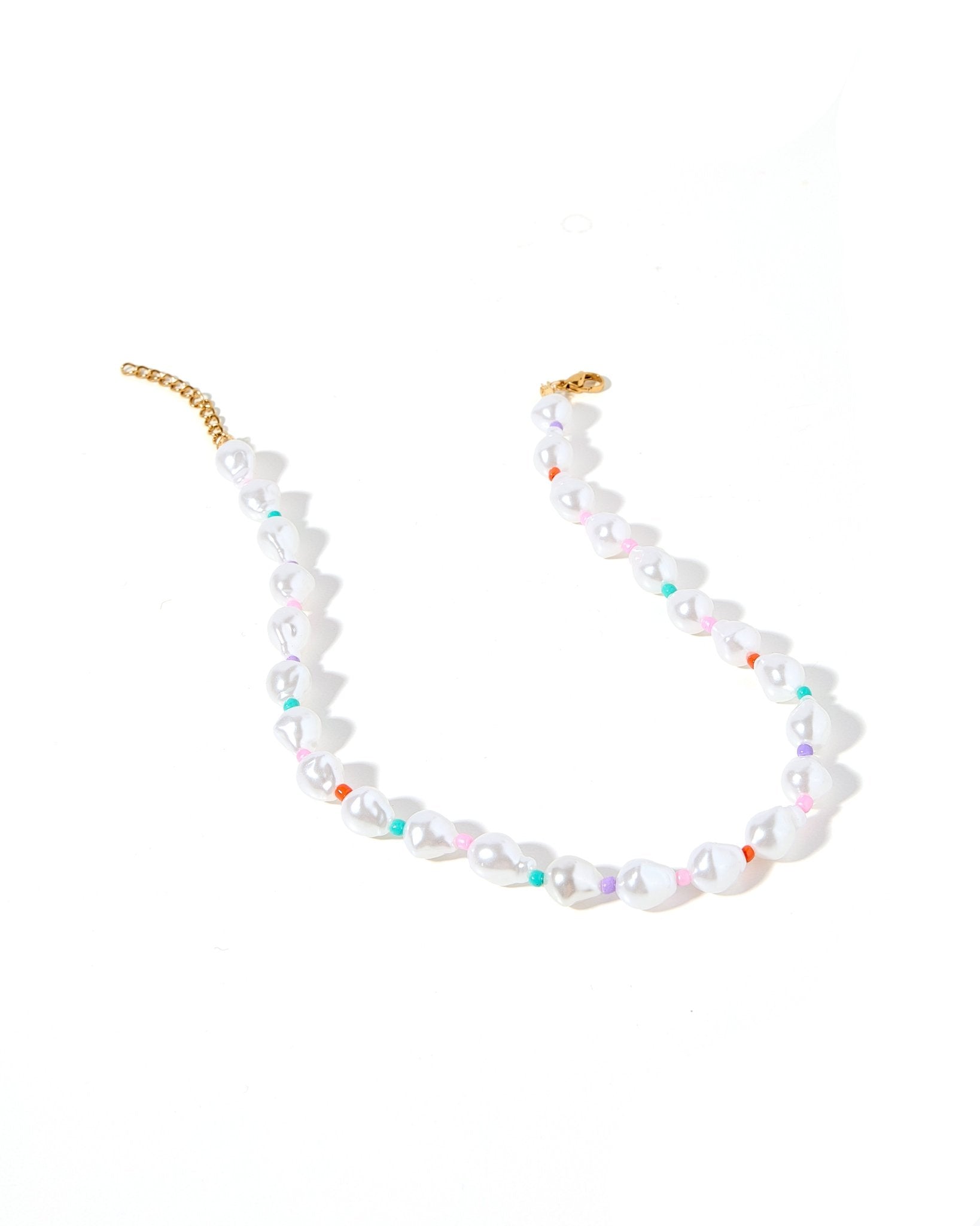 Necklace - Maris Pearl Multi Color - LINNY CO WholesaleMetals