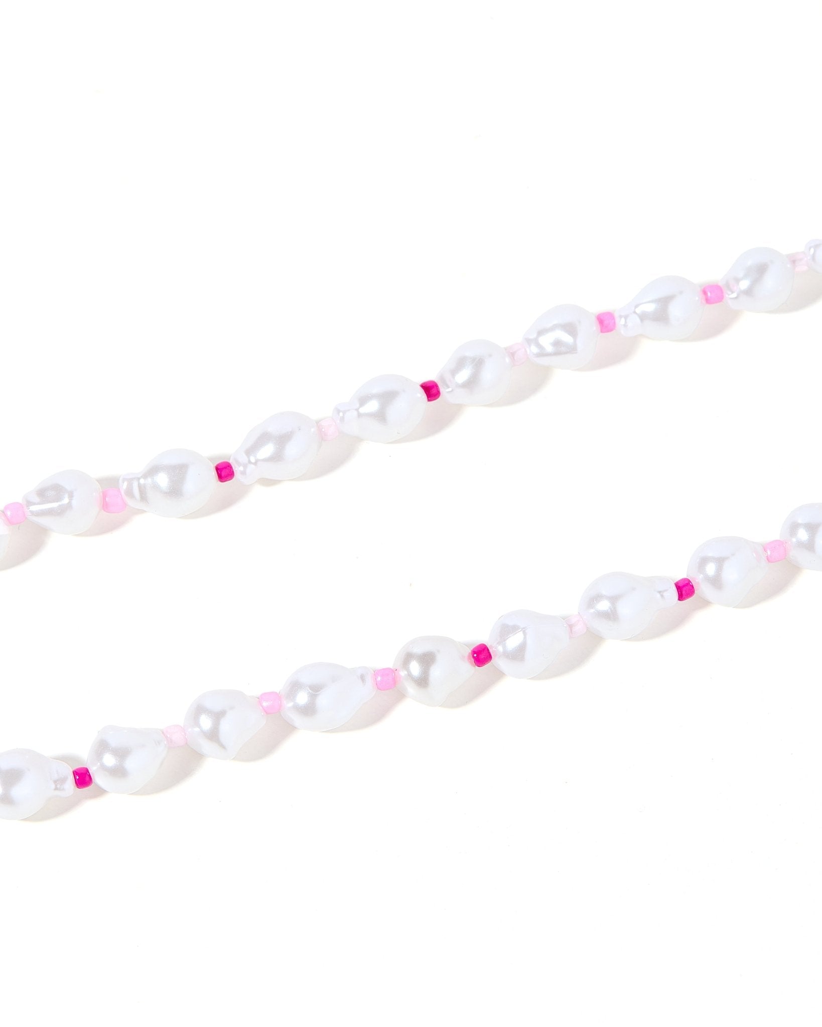 Necklace - Maris Pearl Pink Multi - LINNY CO WholesaleMetals