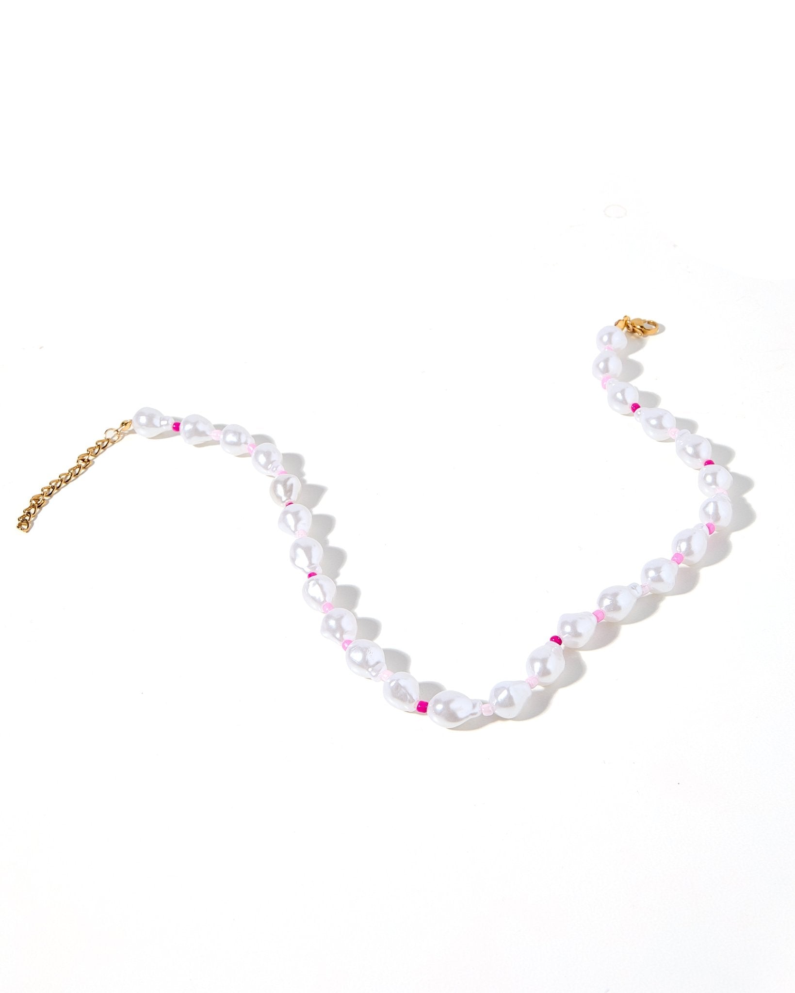 Necklace - Maris Pearl Pink Multi - LINNY CO WholesaleMetals
