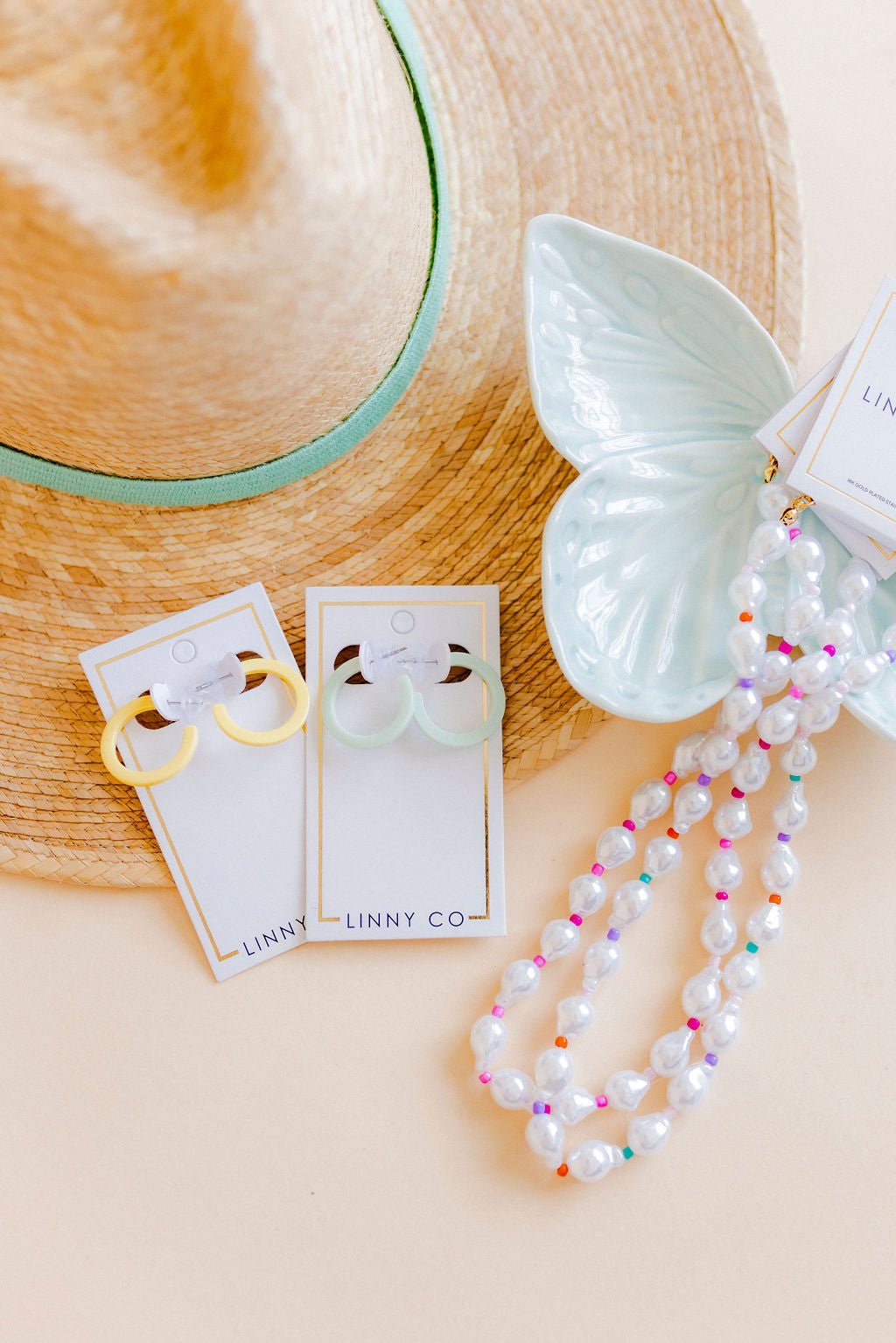 Necklace - Maris Pearl Pink Multi - LINNY CO WholesaleMetals