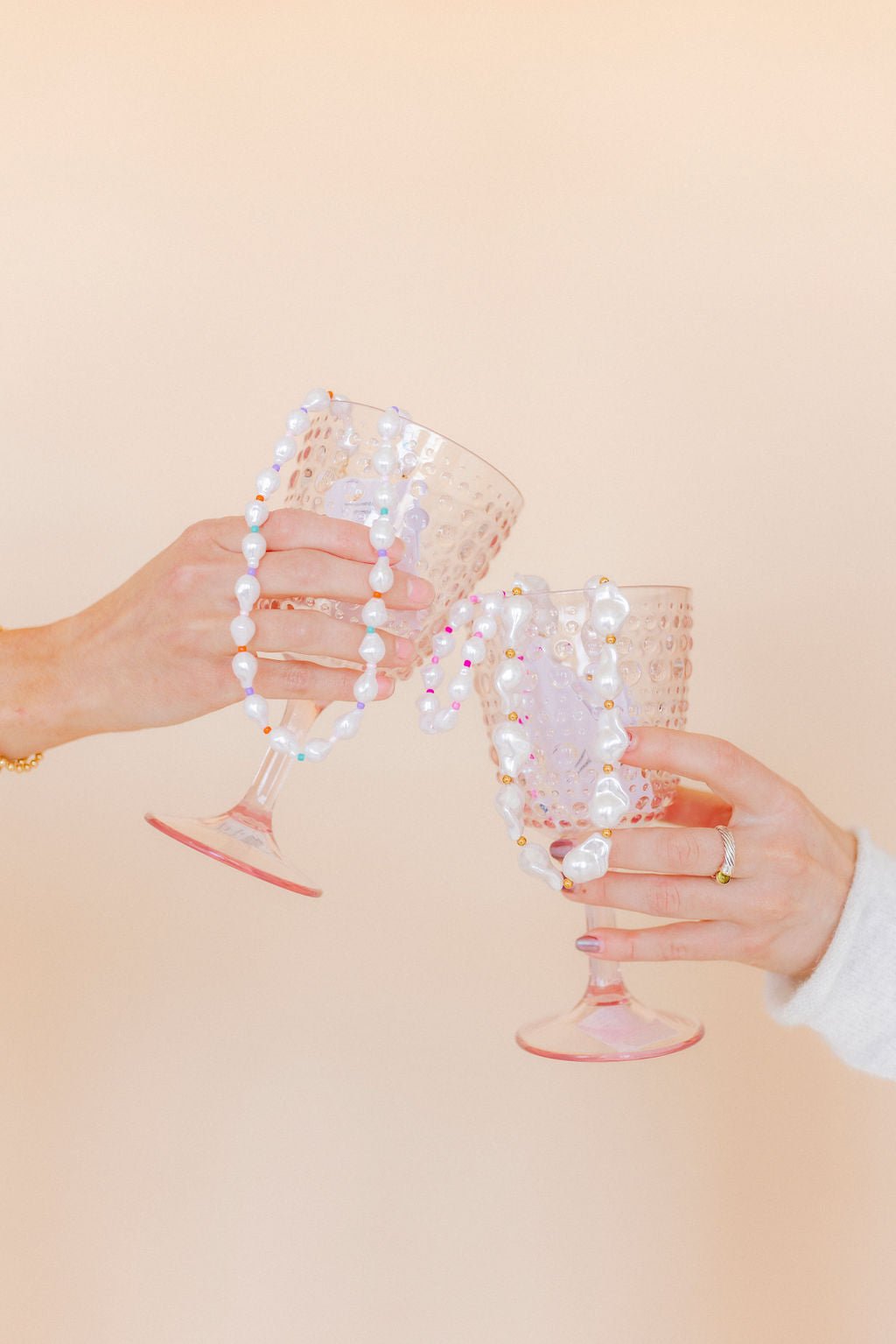 Necklace - Maris Pearl Pink Multi - LINNY CO WholesaleMetals