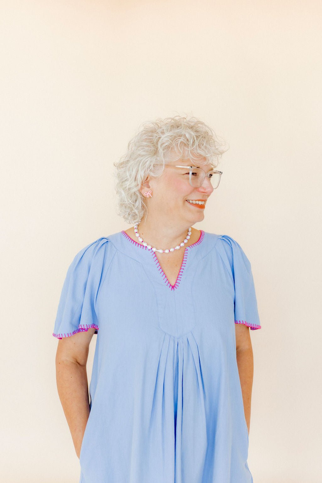 Necklace - Maris Pearl Pink Multi - LINNY CO WholesaleMetals