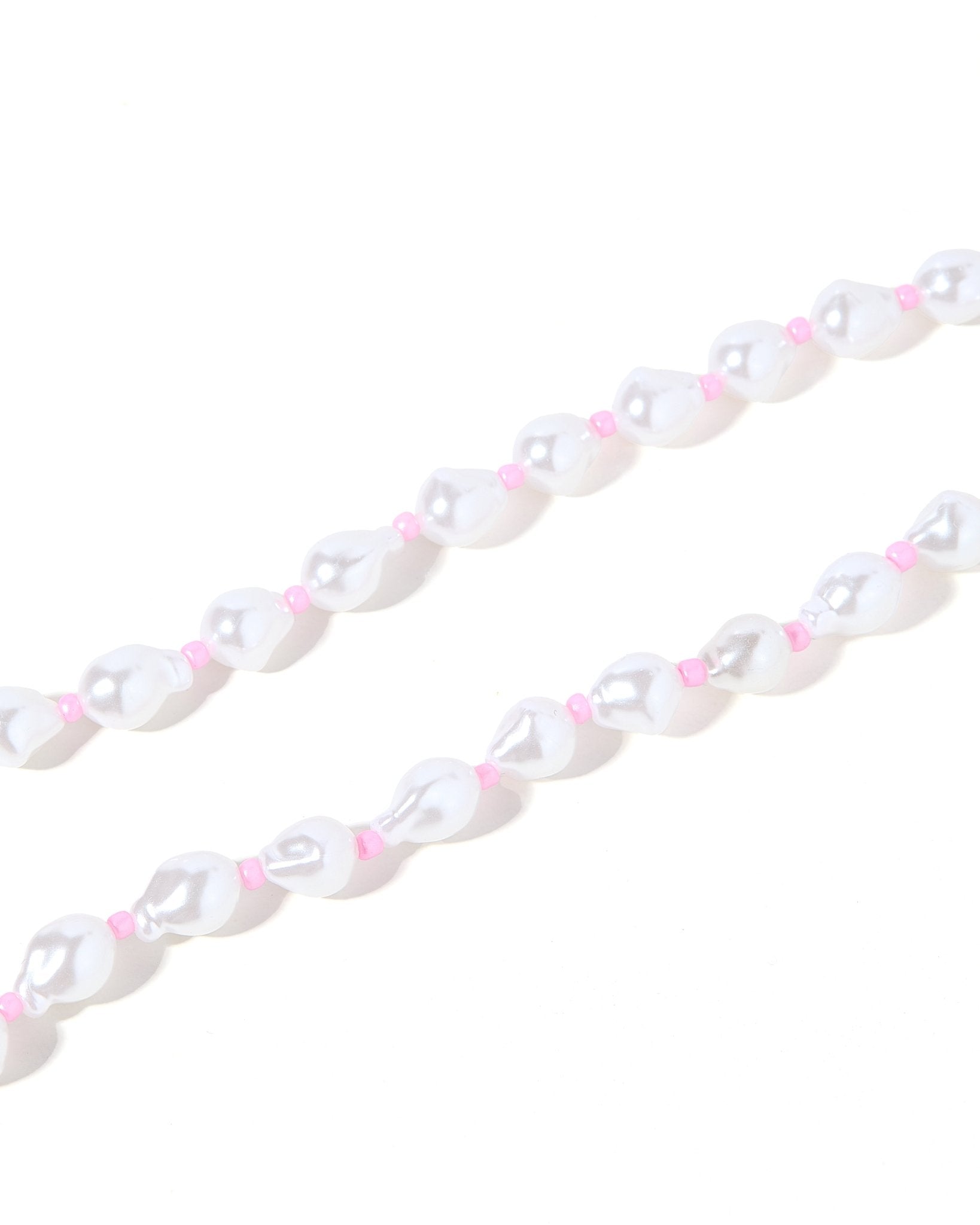 Necklace - Maris Pearl Pink - LINNY CO WholesaleMetals
