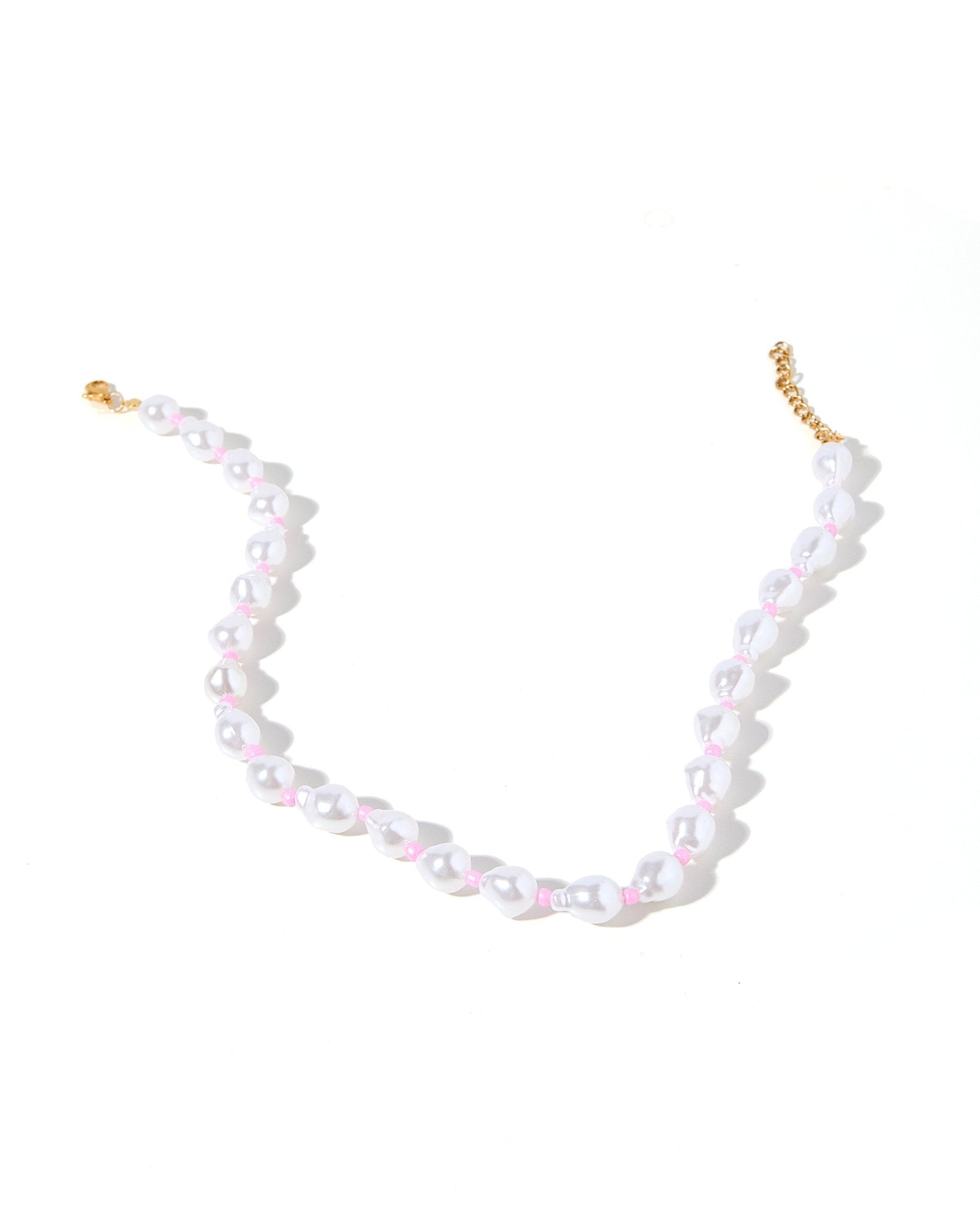 Necklace - Maris Pearl Pink - LINNY CO WholesaleMetals