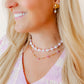 Necklace - Maris Pearl Pink - LINNY CO WholesaleMetals
