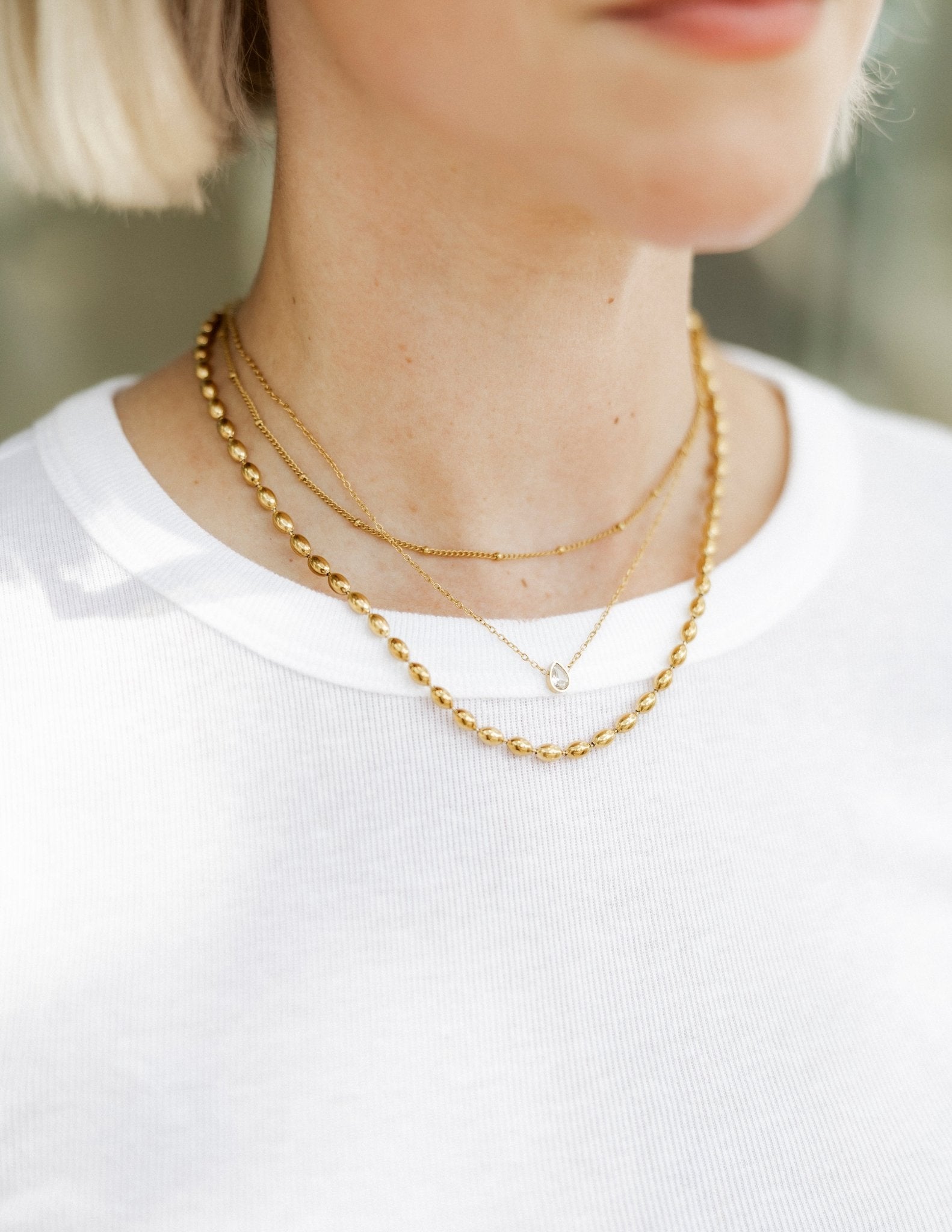 Necklace - Miles Gold - LINNY CO WholesaleMetals