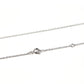 LINNY CO Mountain Silver necklace for kids & little girls — hypoallergenic, waterproof stainless steel, detail.