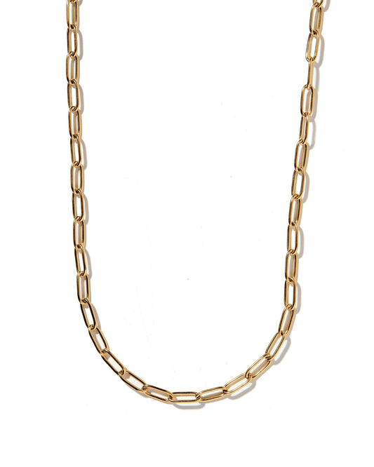 Necklace - Palmer Paperclip Gold - LINNY CO WholesaleMetals