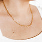 Necklace - Palmer Paperclip Gold - LINNY CO WholesaleMetals