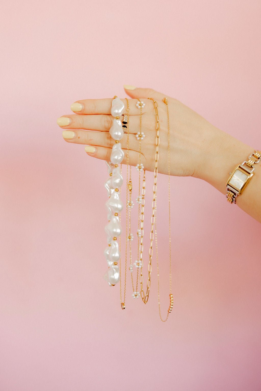 Necklace - Palmer Paperclip Gold - LINNY CO WholesaleMetals