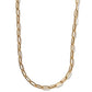 Necklace - Palmer Paperclip Gold - LINNY CO WholesaleMetals